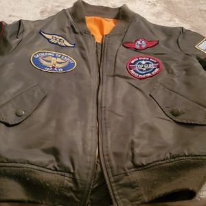 Boys military style flight jacket